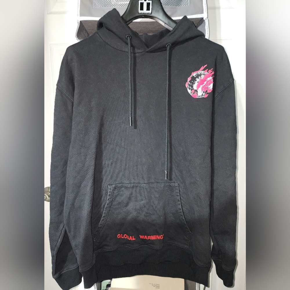 Mens L Off-White Global Warming Hoodie 2013 Main Label